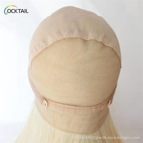 short blonde synthetic full lace wig, free part hand tied afro african american full lace synthetic wig with baby hair